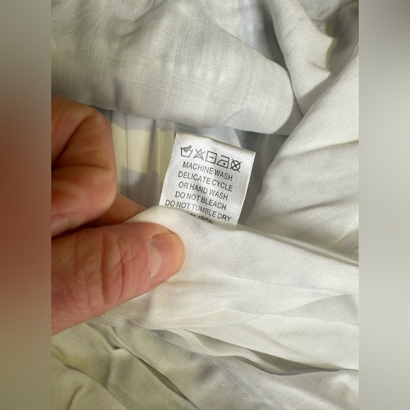 CROSBY by Mollie Burch Black and White Gingham ruffle strap midi dress size S - Picture 13 of 16